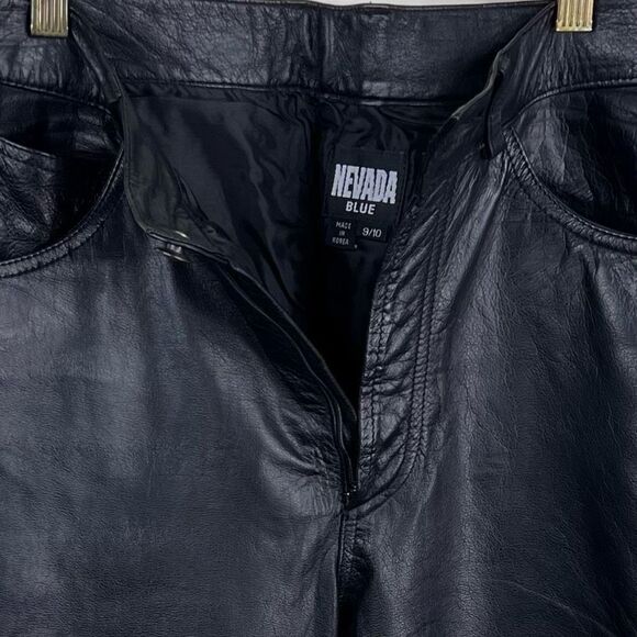 Nevada Blue Vintage Leather Pants **SEE PICS AND DESCRIPTION ** - Picture 5 of 11
